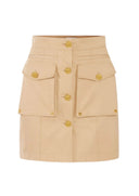 Fusta ELISABETTA FRANCHI, Cotton gabardine miniskirt with cargo pockets