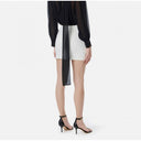 Fusta ELISABETTA FRANCHI, Miniskirt with jewel detail, Alb