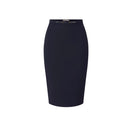 Fusta ELISABETTA FRANCHI, Skirt in stretch double-layer crêpe fabric with jewel detail