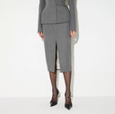 Fusta ELISABETTA FRANCHI, Wool skirt, Grey