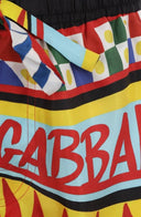 Pantaloni scurti DOLCE AND GABBANA, Carretto Print, CARRETTO PRINTED TWILL