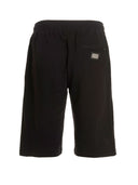 Pantaloni scurti DOLCE AND GABBANA, Logo Metalic Argintiu