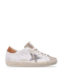 Sneakers GOLDEN GOOSE, Super Star Leather Upper And Heel Suede Toe Glitter Star