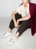 Sneakers Golden Goose, Low Top, Super Star, White, Brown Details