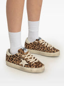 Sneakers Golden Goose, Hi Star, Animal Print Design, Brown