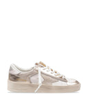 Sneakers GOLDEN GOOSE, Stardan Leather Low-Top Sneakers, Gold