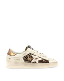 Sneakers GOLDEN GOOSE, Stardan sneakers in leather and leopard calf hair