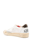Sneakers Golden Goose, Animal Print Ball Star, Low Top, White