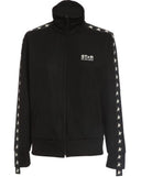 Jacheta Golden Goose, Star Print pe maneci, Black