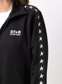 Jacheta Golden Goose, Star Print pe maneci, Black