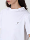 Tricou GOLDEN GOOSE, Glitter Star, Regular Fit, Alb