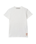 Tricou GOLDEN GOOSE, Logo patch T-shirt,Regular fit, White
