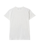 Tricou GOLDEN GOOSE, Logo patch T-shirt,Regular fit, White