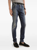 Jeans DOLCE GABBANA, Faded-effect denim jeans