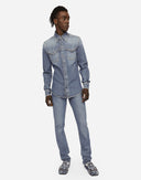 Jeans DOLCE & GABBANA, Light Blue Skinny jeans
