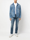 Jeans DOLCE & GABBANA, Logo Plaque, Blue