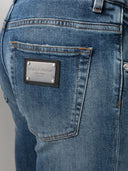 Jeans DOLCE & GABBANA, Logo Plaque, Blue