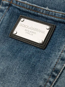 Jeans DOLCE & GABBANA, Logo Plaque, Blue