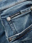 Jeans DOLCE & GABBANA, Logo Plaque, Blue