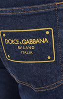 BLUGI DOLCE & GABBANA, Skinny, Yellow Logo