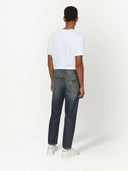 Jeans DOLCE & GABBANA, Logo Insert, High Waist, Blue