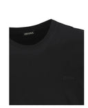 Tricou ZEGNA, logo-embroidered T-shirt, Black