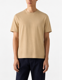 Tricou ZEGNA, piqué cotton T-shirt Bej