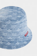 Palarie DSQUARED2, Monogram Bucket Hat, Blue