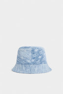 Palarie DSQUARED2, Monogram Bucket Hat, Blue
