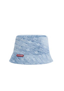 Palarie DSQUARED2, Monogram Bucket Hat, Blue