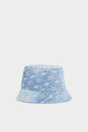 Palarie DSQUARED2, Monogram Bucket Hat, Blue
