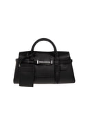 Geanta DSQUARED2, Dsquared2 BLACK Suede handbag, Negru
