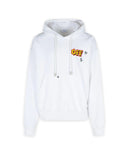 Hanorac OFF WHITE ,Logo Printed Drawstring Hoodie