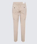 Pantaloni ELEVENTY, Insertie logo, Beige