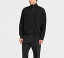 Jacheta REPRESENT, Knitted Initial Track, Logo, Black