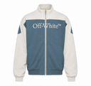 Jacheta OFF WHITE, Gray Negative Big Bookish Relax Track Jacket