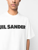 Tricou JIL SANDER, Logo Insert, Classic, White