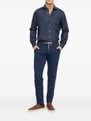 Pantaloni ELEVENTY, Drawstring Chino, Navy Blue