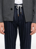 Pantaloni ELEVENTY, Vertical Stripes, Navy Blue