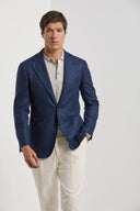 Sacou PINI PARMA, in wool and cashmere, Bleumarin