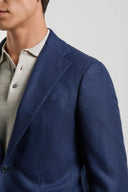 Sacou PINI PARMA, in wool and cashmere, Bleumarin