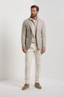Sacou PINI PARMA, Beige Prince of Wales jacket