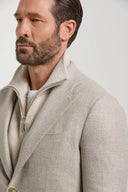 Sacou PINI PARMA, Beige Prince of Wales jacket