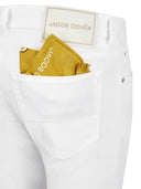 Jeans JACOB COHEN, Slim Fit, Stretch, White