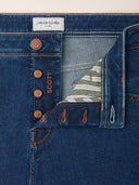 Jeans JACOB COHEN, Scott Carrot Slim 5 Pocket Jeans in Dark Blue Super Stretch