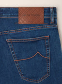 Jeans JACOB COHEN, Scott Carrot Slim 5 Pocket Jeans in Dark Blue Super Stretch