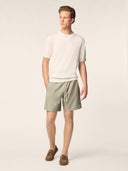 Tricou JACOB COHEN, Sweater in White Wool and Silk