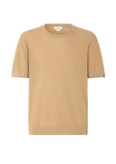 Tricou JACOB COHEN, Short Sleeve Top in Sand Combed Cotton