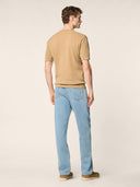 Tricou JACOB COHEN, Short Sleeve Top in Sand Combed Cotton