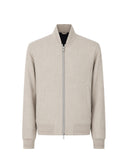 Jacheta LBM, Wool bomber jacket in mineral Beige